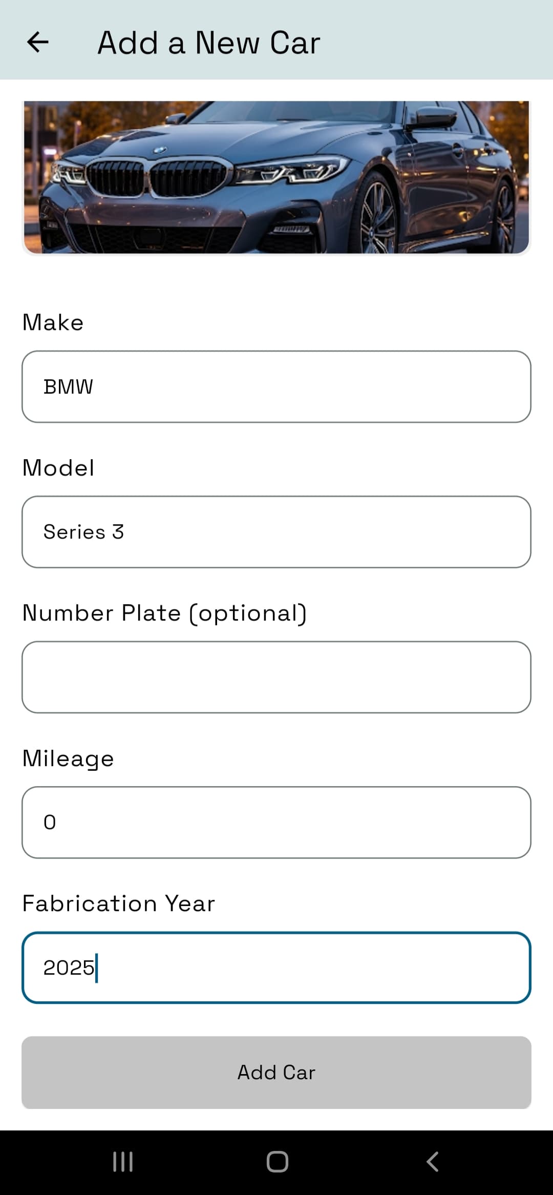 Service Scheduling Screen